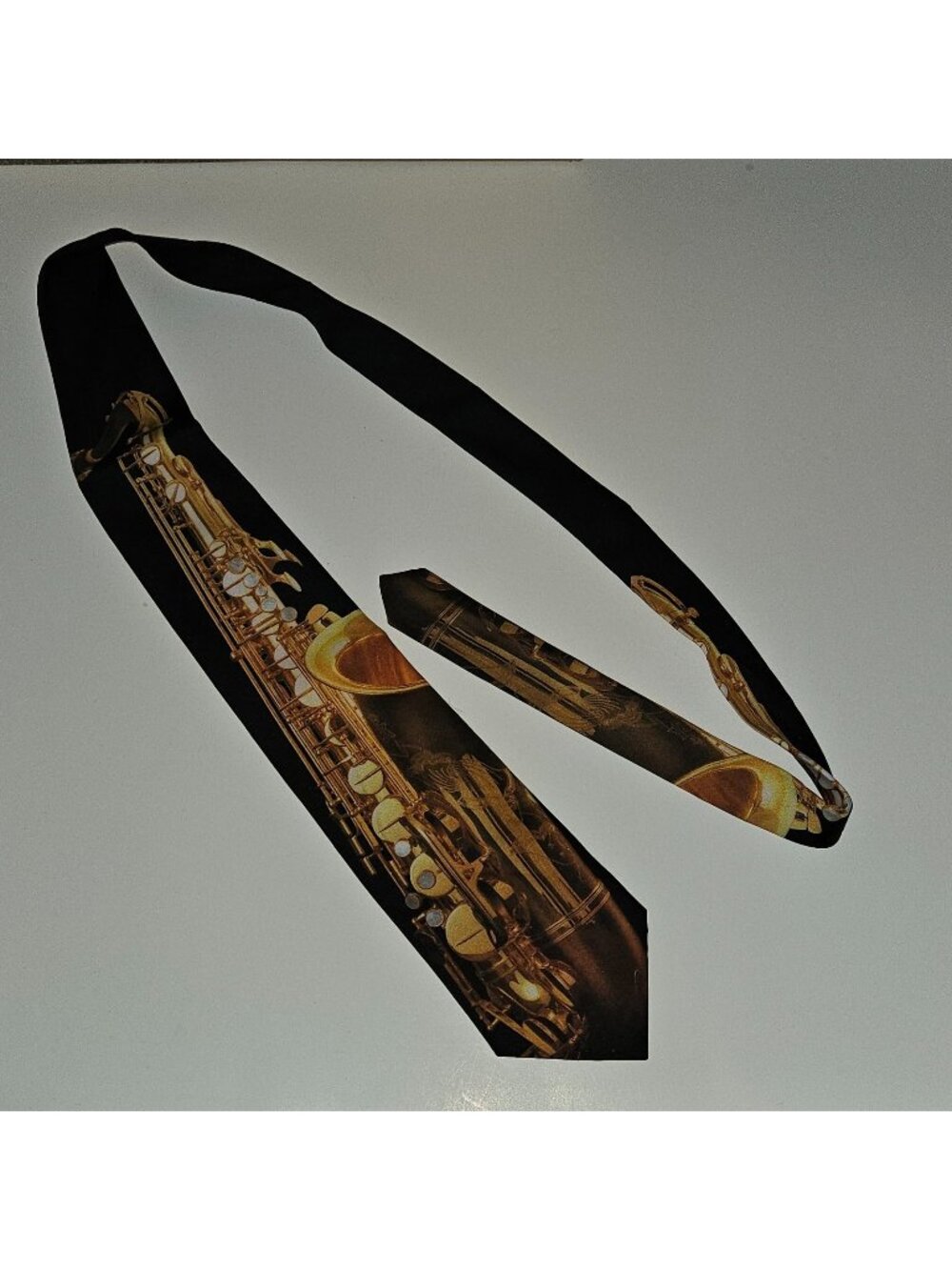 VTG NOS 1995 Ralph Marlin Saxophone Neck Tie Jazz Instrument 56" w/TAG